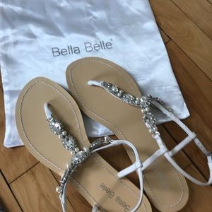 NWOT Bella Belle jeweled sandals